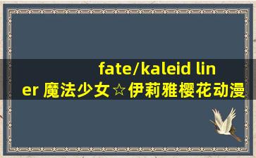 fate/kaleid liner 魔法少女☆伊莉雅樱花动漫